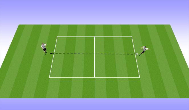Football/Soccer Session Plan Drill (Colour): Passing 1
