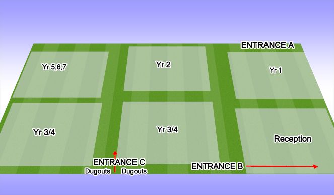 Football/Soccer Session Plan Drill (Colour): PITCH SET UP