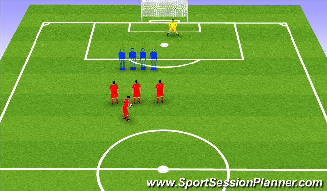 Football/Soccer Session Plan Drill (Colour): Overview
