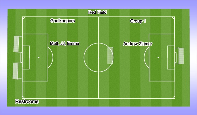 Football/Soccer Session Plan Drill (Colour): Red Field