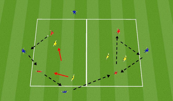 Football/Soccer Session Plan Drill (Colour): SSG