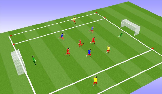Football/Soccer Session Plan Drill (Colour): Animation 1