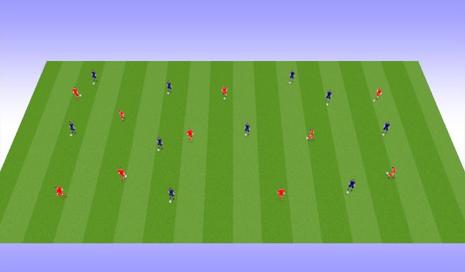 Football/Soccer Session Plan Drill (Colour): Warm Up