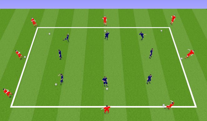 Football/Soccer Session Plan Drill (Colour): Passing Technique