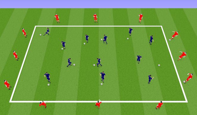 Football/Soccer Session Plan Drill (Colour): Passing Drill