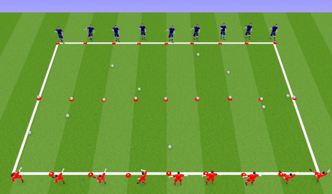 Football/Soccer Session Plan Drill (Colour): Passing Accuracy Game