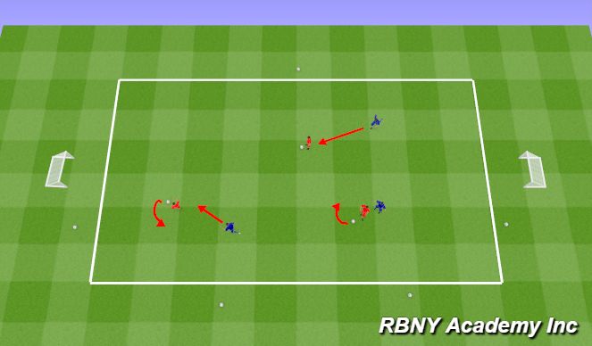Football/Soccer Session Plan Drill (Colour): Ball Mastery