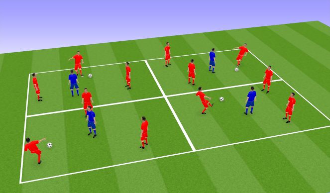 Football/Soccer Session Plan Drill (Colour): Screen 2