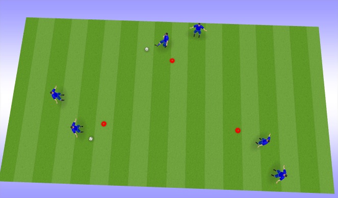 Football/Soccer Session Plan Drill (Colour): Magic Triangle