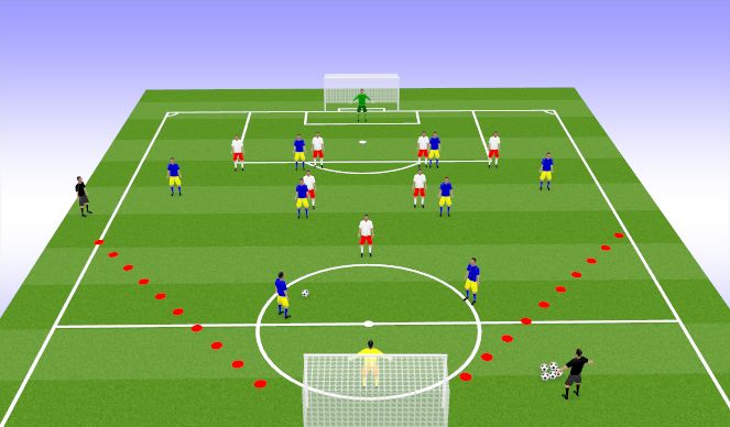 Football/Soccer Session Plan Drill (Colour): Frame 2 - SSG