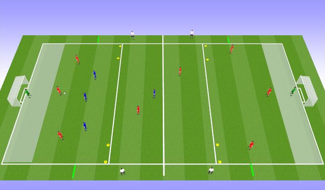 Football/Soccer Session Plan Drill (Colour): Game Training
