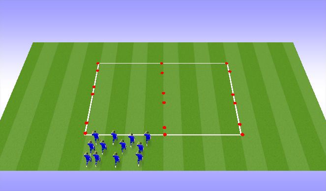 Football/Soccer Session Plan Drill (Colour): Warm Up