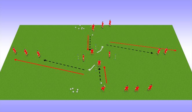 Football/Soccer Session Plan Drill (Colour): Passing Practice