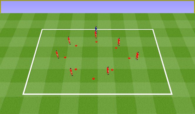 Football/Soccer Session Plan Drill (Colour): Teamwork wins. Współpraca wygrywa.