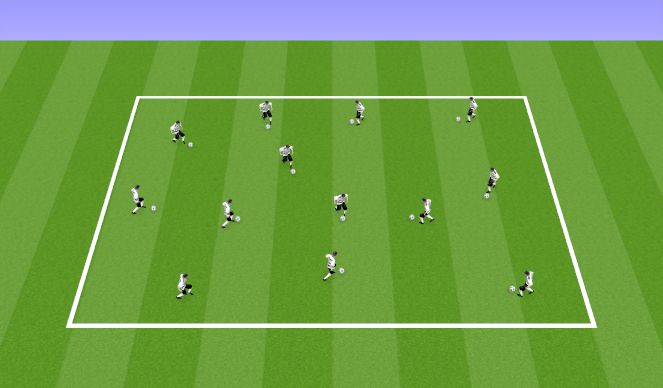 Football/Soccer Session Plan Drill (Colour): Whole Session