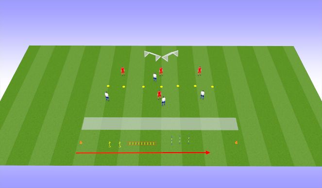 Football/Soccer Session Plan Drill (Colour): Positioning Game
