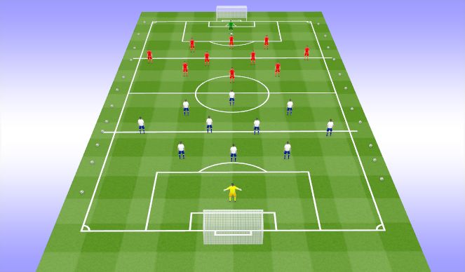 Football/Soccer Session Plan Drill (Colour): Training Game