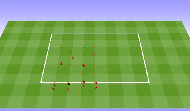 Football/Soccer Session Plan Drill (Colour): Warm Up