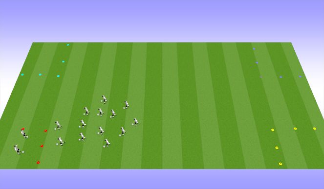 Football/Soccer Session Plan Drill (Colour): Explorers