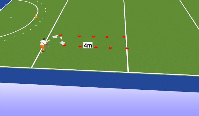 Hockey Session Plan Drill (Colour): pionen vallei