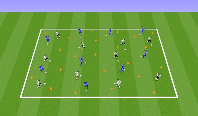 Football/Soccer Session Plan Drill (Colour): Gotham City