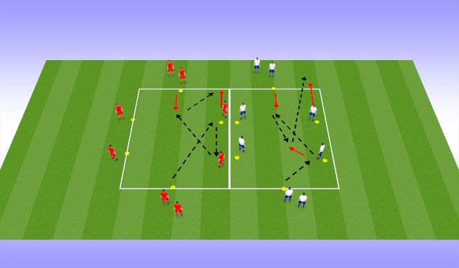 Football/Soccer Session Plan Drill (Colour): Passing Practice