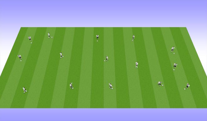 Football/Soccer Session Plan Drill (Colour): Skill School