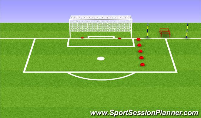 Football/Soccer Session Plan Drill (Colour): Overall Layout