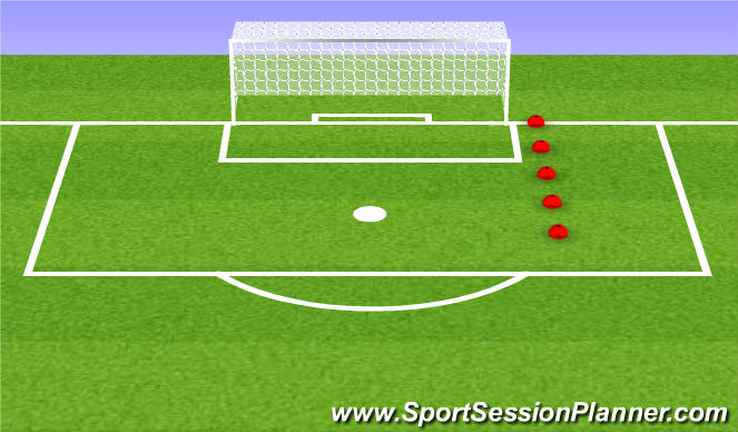 Football/Soccer Session Plan Drill (Colour): Footwork