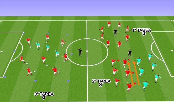 Football/Soccer Session Plan Drill (Colour): CALENTAMIENTO