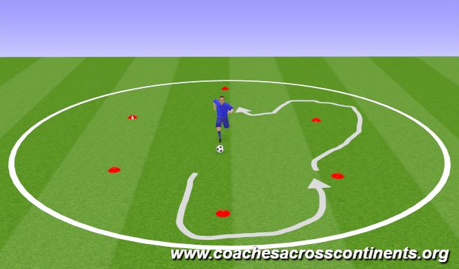 Football/Soccer Session Plan Drill (Colour): VAJ-Sesión 2-Vamos a jugar fútbol