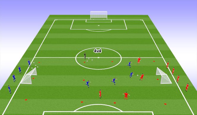 Football/Soccer Session Plan Drill (Colour): Game related