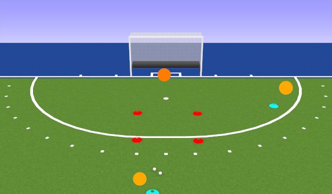 Hockey Session Plan Drill (Colour): Animation