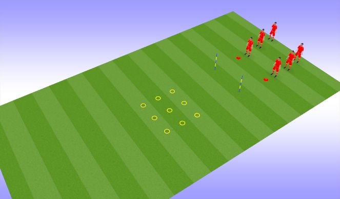 Football/Soccer Session Plan Drill (Colour): Croix - Zero
