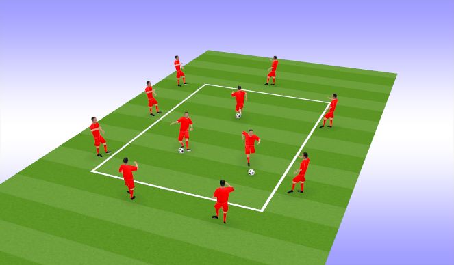 Football/Soccer Session Plan Drill (Colour): EX. de DEV 1