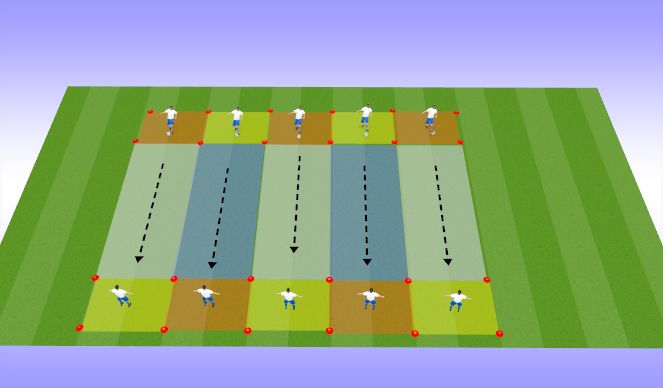 Football/Soccer Session Plan Drill (Colour): Passing 