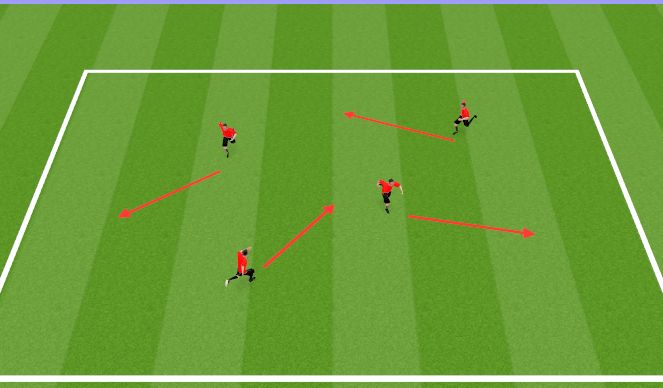 Football/Soccer Session Plan Drill (Colour): Warm-Up