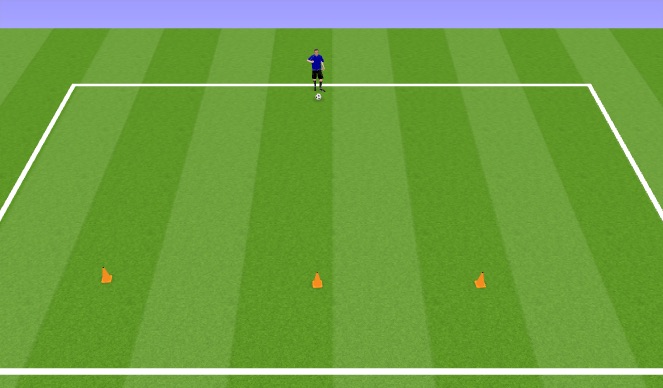 Football/Soccer Session Plan Drill (Colour): knock down 