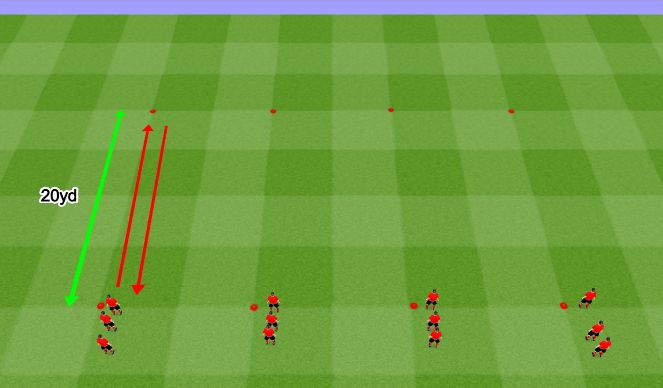 Fútbol Ejercicio del Plan de Sesiones (Color): Fitness