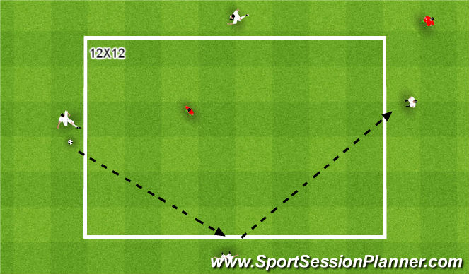 Football/Soccer Session Plan Drill (Colour): support