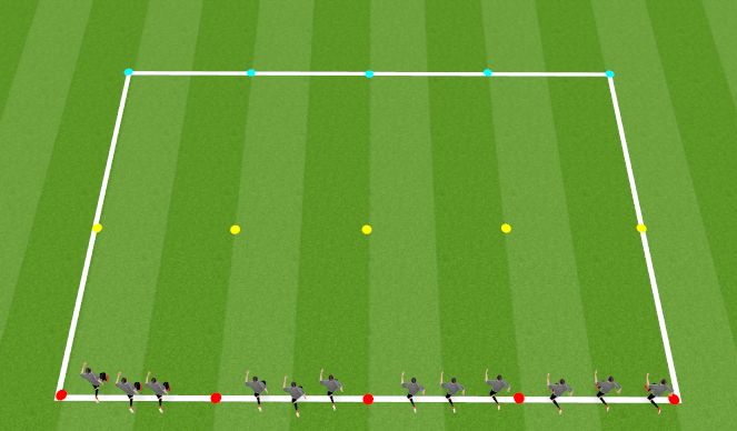 Football/Soccer Session Plan Drill (Colour): Warm Up