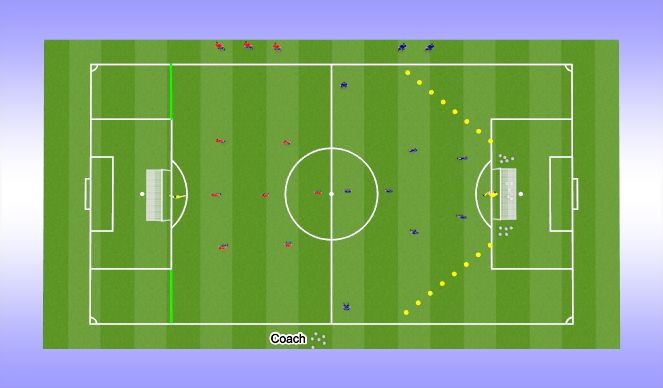 Football/Soccer Session Plan Drill (Colour): SSG