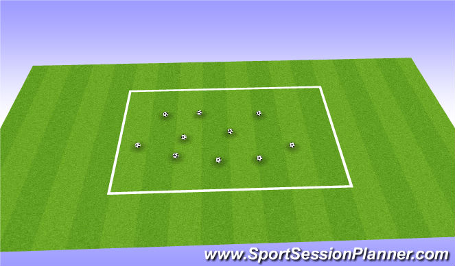 Football/Soccer Session Plan Drill (Colour): Mine Field