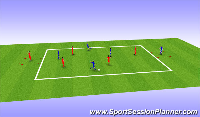Football/Soccer Session Plan Drill (Colour): Arial Control
