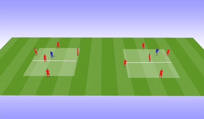 Football/Soccer Session Plan Drill (Colour): Skill Practice - Rondos