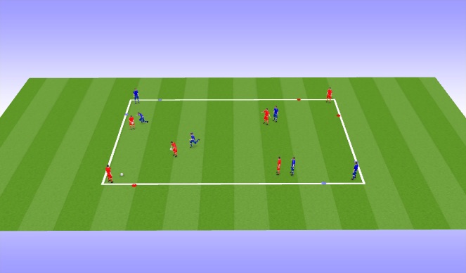 Football/Soccer Session Plan Drill (Colour): Training game - Diamond Possession