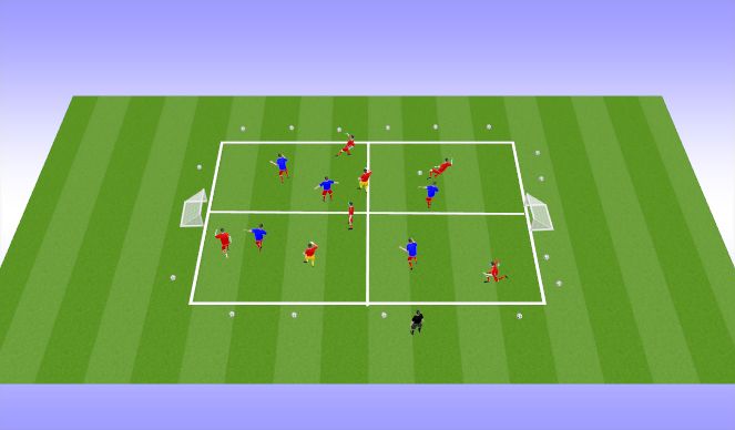 Football/Soccer Session Plan Drill (Colour): Possession Game