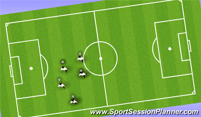 Football/Soccer Session Plan Drill (Colour): Here, There, Nowhere