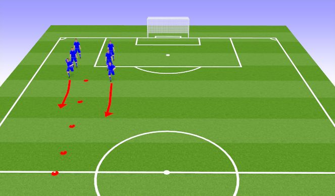 Football/Soccer Session Plan Drill (Colour): Dynamic Warmup & Stretch