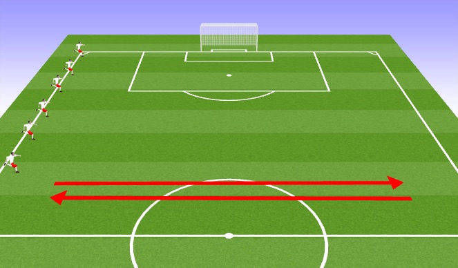 Football/Soccer Session Plan Drill (Colour): Cool Down